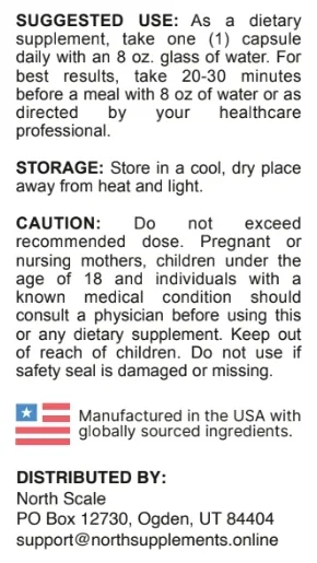 Neuro Pulse Pro label side: suggested use, storage, caution and distributor