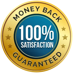 100% money back satisfaction guaranteed seal